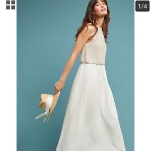 Anthropologie layered sweater maxi dress NWT